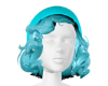 candy blue hat + hair