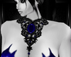 b blue lacework collar