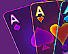 e️ Neon Ace Cards