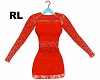 RL Orange Lace Dress set
