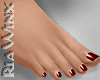 CandyApple Red Bare Feet