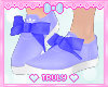 >T< Purple sneakers