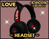 ! LOVE Black Headset (M)