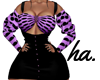 ha. Mini Blk Pink Polka