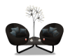 BROWN, BLUE, SEATING