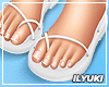 [Y] Nora White Sandals