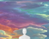 Colorful clouds bg