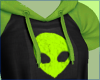 alien top green