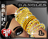 [R] Gold Bangles - L