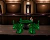 Green table set