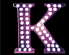 M! K Pink Letter Neon