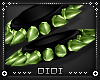 !D! Spike Cuff Set Green