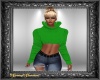 Green Crop Sweater