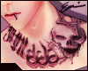 666 Goth Neck Tattoo