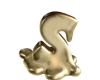 Melted GOLD Letters S