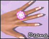 [Diana] Pink Flower ring