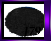 *J79*Black Furry Rug