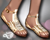 Gold Falt | Sandals