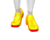 Yellow & Red Sneakers