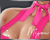 M. Hot Pink Bikini Top