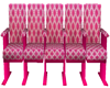 theater chairs pink