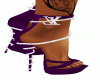 D purple diamond shoes