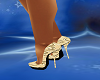 gold glitter pumps