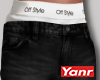 Straight Leg Jeans Black