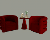 Elegant red armchair