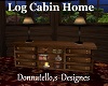 log cabin side table