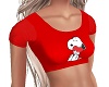 Petite Snoopy Red Crop T