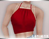 L* Red Halter Top