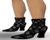 Black Sequin Ankle Boots