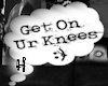Knees Chat Bubble