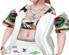 安娜-Floral Shirt T