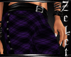 Gothic Purple Plaid Pant