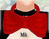 [MK] Ribbon Collar Red