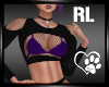 Sexy Mesh Purple Outfit