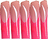 Hot Pink Tips XL Nails