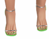 Victoria Green Heels