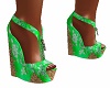 sexy oriental green heel