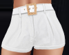 White Shorts w/Belt