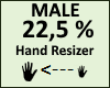 Hand Scaler 22,5% Male