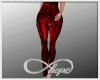 Natale Red Leather Pants