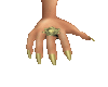 LONG NAILS DORADAS