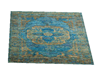 Teal patterned Rug 1