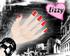 Short Bright Red Nails