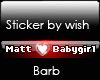 Vip Sticker Matt <3 Baby
