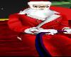 Santa Clause Christmas Red Suits Snowing Sleigh Reindeers Flying