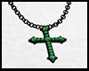 Emerald Cross Necklace